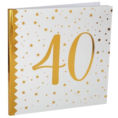 6185 boutique decoration anniversaire pas de calais livre dor 40ans blanc dore or metal
