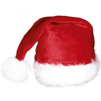 62034 bonnet de noel en adulte fourrure rouge blanc