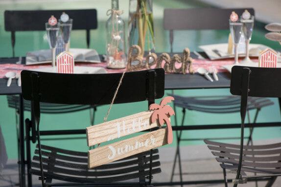 6395 decoration iles pancarte bois hello summer