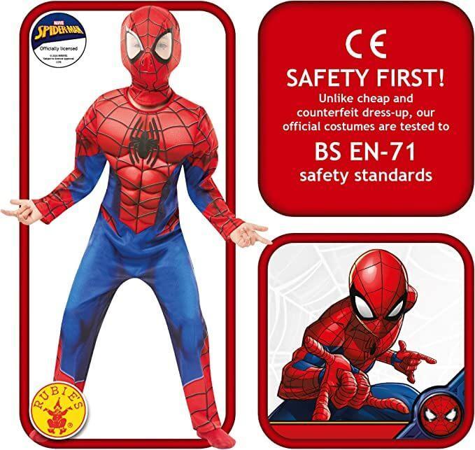 Costume Spiderman Taille M REF/640841 (Déguisement 5/6 ans)