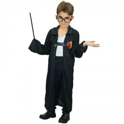 Costume Halloween avec cape de sorcier REF/66141 (Déguisement enfant 5 à 6ans, accessoires non inclus)