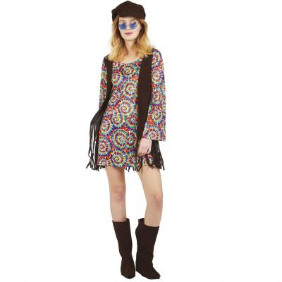 Costume adulte pour femme Hippie/Année 60 en taille L/XL REF/66419