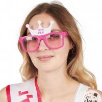 66612 lunettes rose enterrement vie de jeune fille evjf