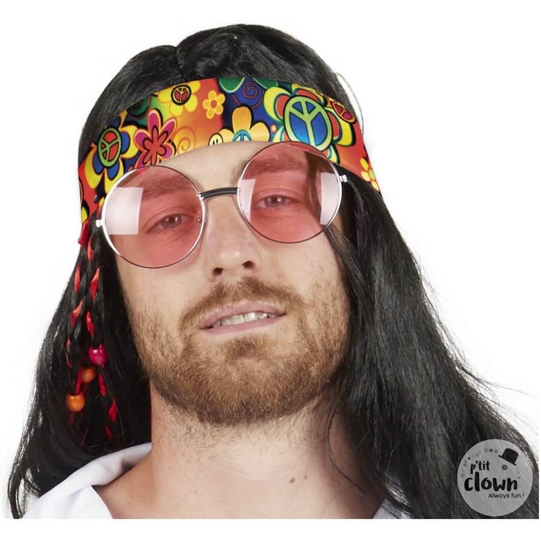 66669 bandeau pour cheveux hippie multicolore