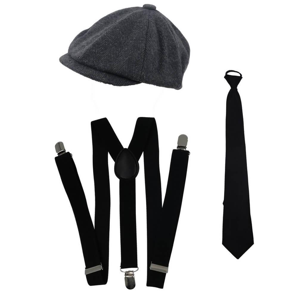 66684 accessoire de deguisement peaky blinders noir