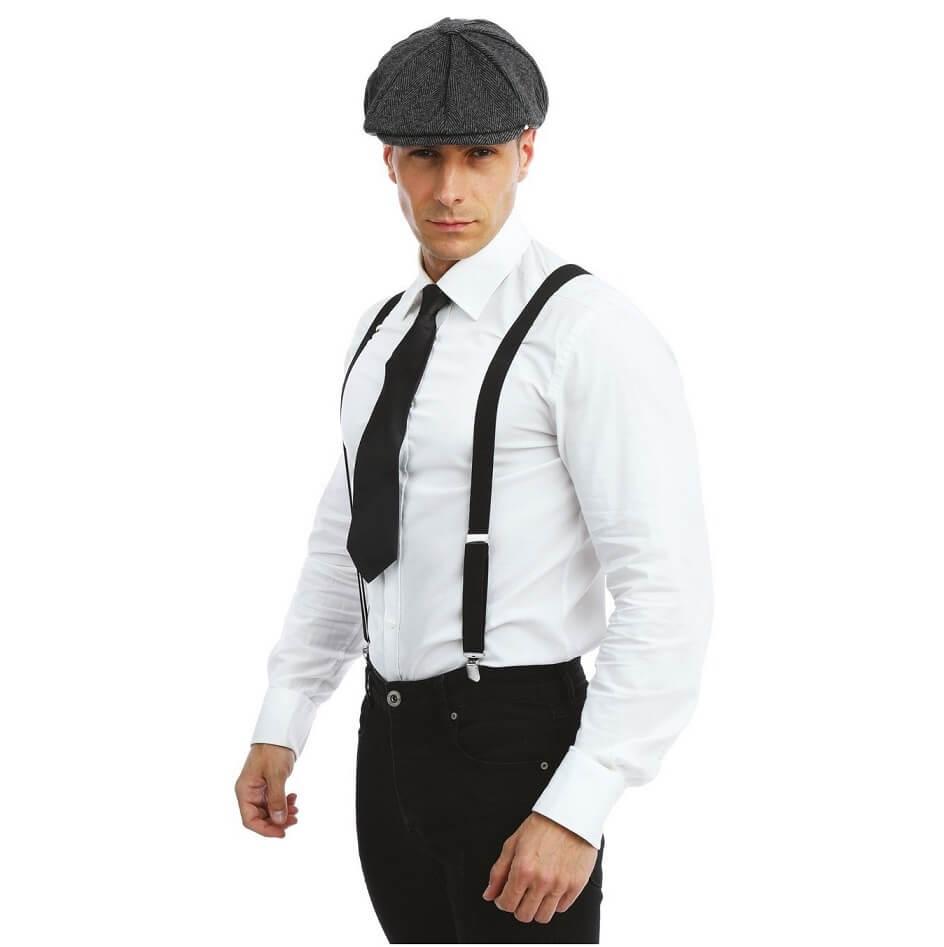 66684 accessoire de deguisement set peaky blinders noir