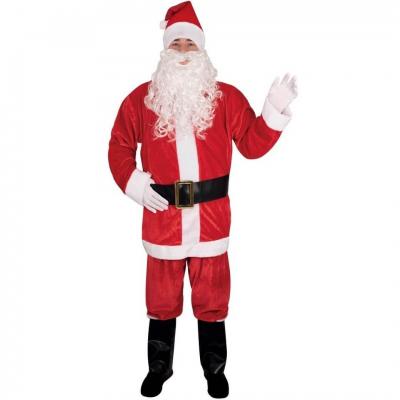 Costume père Noël taille L/XL en Velours REF/66809 (Déguisement adulte homme)