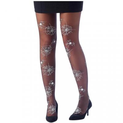 67805 accessoire deguisement halloween collant opaque araignee