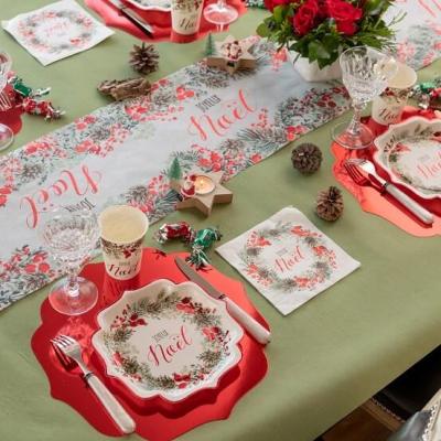 Nappe jetable tissu airlaid vert olive sauge 10 m