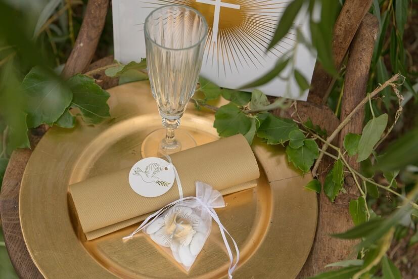 6808 serviette de table elegante tissu papier epais dore or metallise