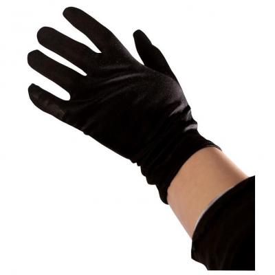 1 Paire de gants courts pour adulte en noir REF/68152 (Accessoire déguisement)