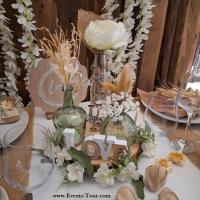 6828 centre de table mariage love en bois