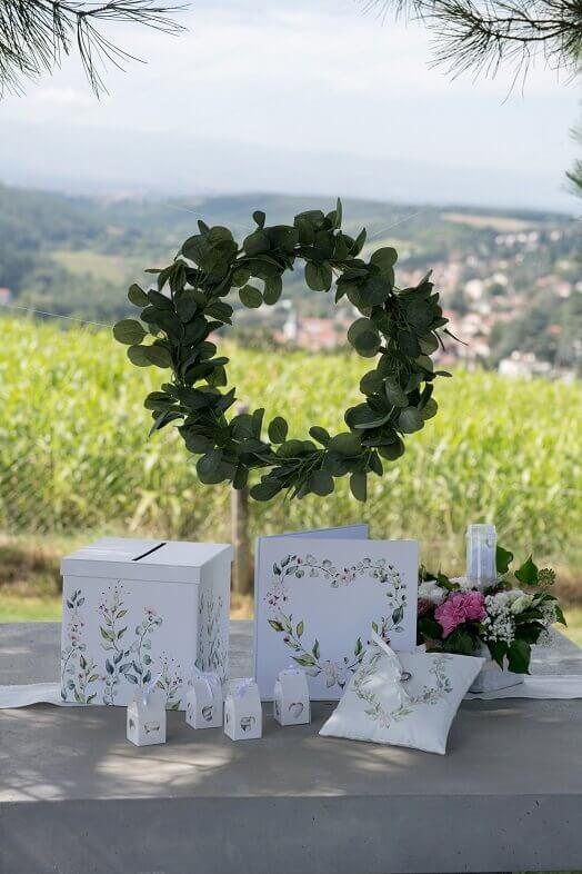 6840 coussin a alliance mariage champetre et fleur