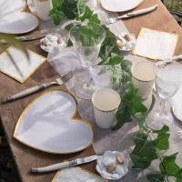 6893 decoration de table champetre nature guirlande de lierre verte