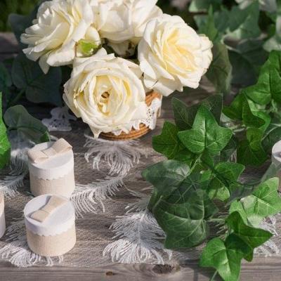 6893 decoration de table guirlande de lierre verte