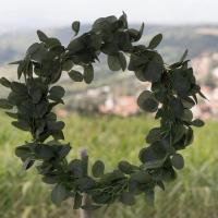 6894 decoration couronne eucalyptus naturel champetre