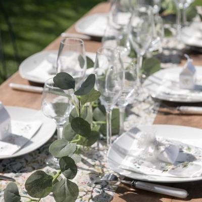 6895 decoration guirlande de feuille vert eucalyptus