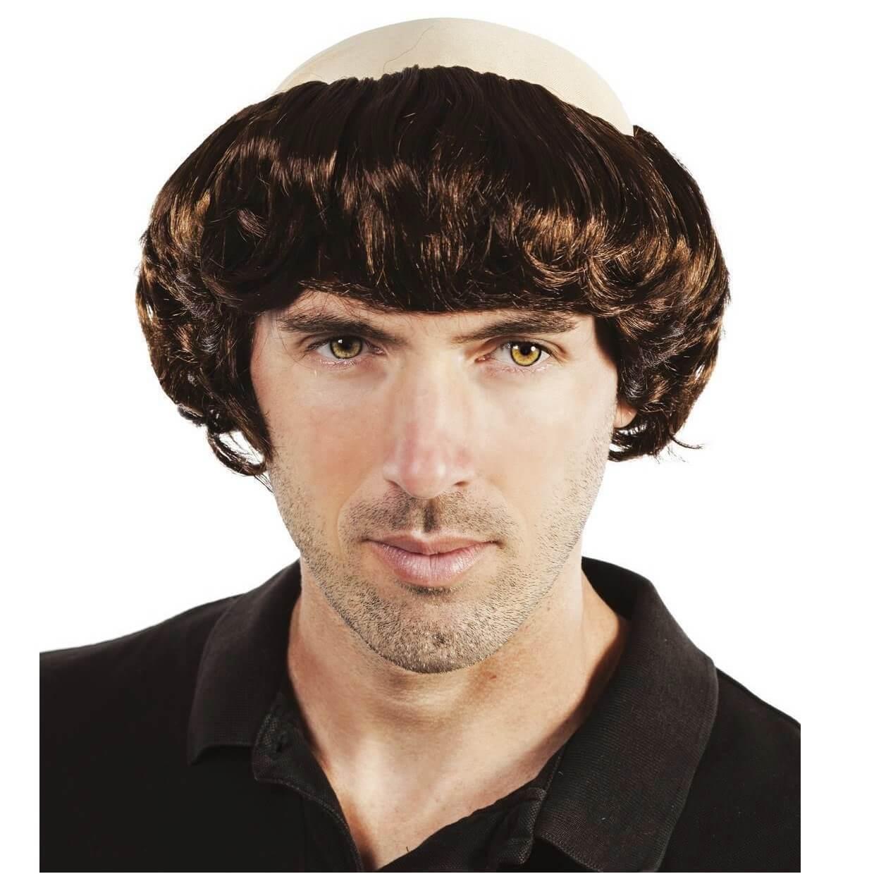 69079 accessoire de deguisement perruque adulte moine degarni