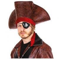 69472 accessoire deguisement cache oeil de pirate anneau doree or