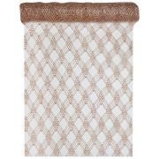 Sublime chemin de table Lurex dentelle rose gold 28cm x 3m (x1) REF/7010