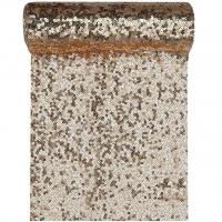 7035 chemin de table sequins dore or