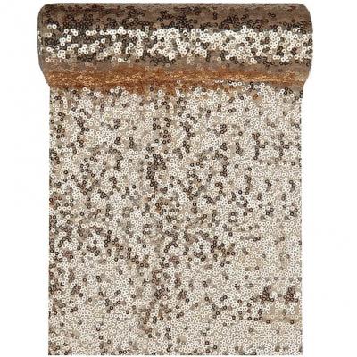 7035 decoration chemin de table sequins dore or