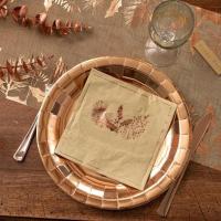 7169 decoration assiette rose gold metallisee noel