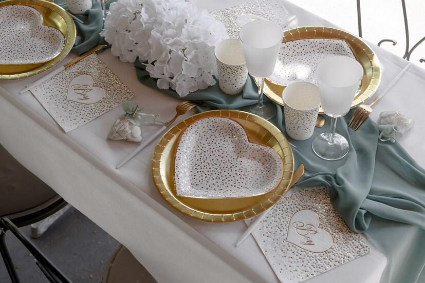 7169 sous assiette de base ronde doree or metallique 26cm en carton