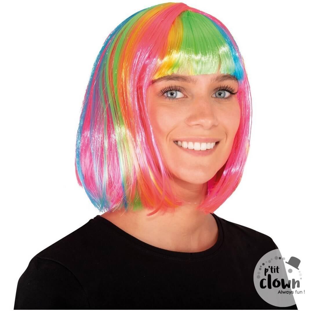 72620 perruque cabaret multicolore