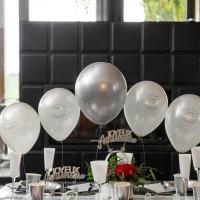 7295 ballon argent metallise 30 cm en latex