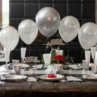 7295 ballon argent metallise 30 cm latex