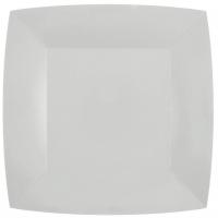 7407 assiette carton carree blanche 18cm