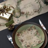 7409 22 cm decoration de table assiette carton biodegradable vert olive sauge