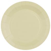 7409 assiette ronde ivoire carton biodegradable 22cm