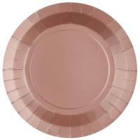 7409 assiette ronde rose gold carton biodegradable 22cm