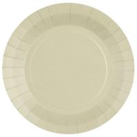 7409 assiette ronde sable carton biodegradable 22cm