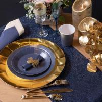7410 decoration de table gobelet carton bleu royal