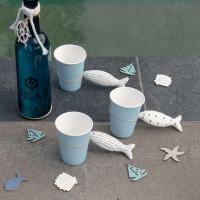 7410 verre carton bleu ciel