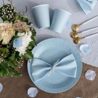 7410 verre en carton bleu ciel