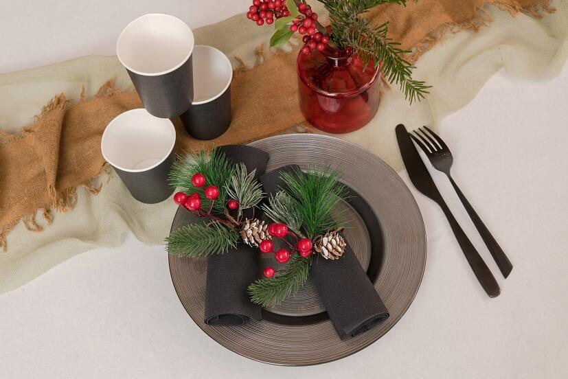 7410 verre gobelet carton noir