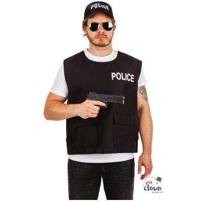 74560 accessoire de deguisement pistolet automatique arme factice