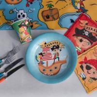 7520 assiette ronde carton anniversaire pirate