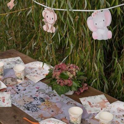 7571 decoration salle anniversaire enfant animaux explorateur