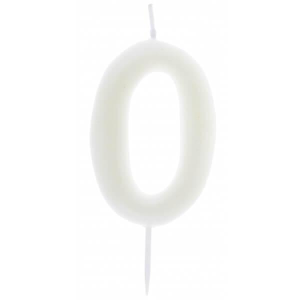 7578 bougie gateau anniversaire chiffre 0 phosphorescente