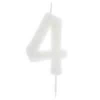 7578 bougie gateau anniversaire chiffre 4 phosphorescente