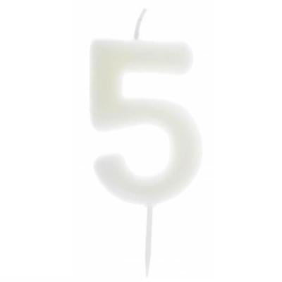 7578 bougie gateau anniversaire chiffre 5 phosphorescente