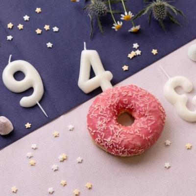 7578 bougie gateau anniversaire chiffre 3 phosphorescente