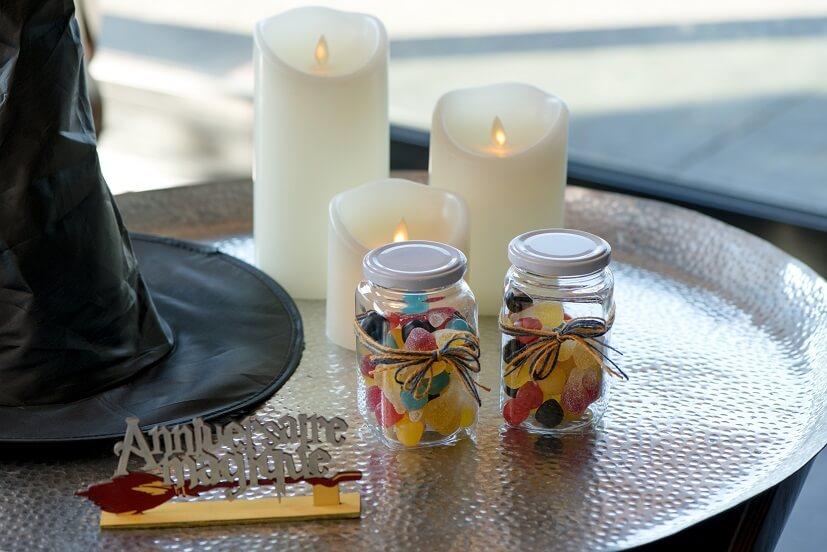 7596 decoration centre de table bois anniversaire magique harry le sorcier