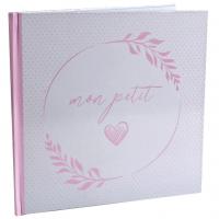 7624 livre d or blanc et rose bapteme baby shower naissance