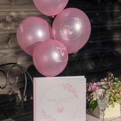 7624 livre dor blanc et rose bapteme baby shower naissance